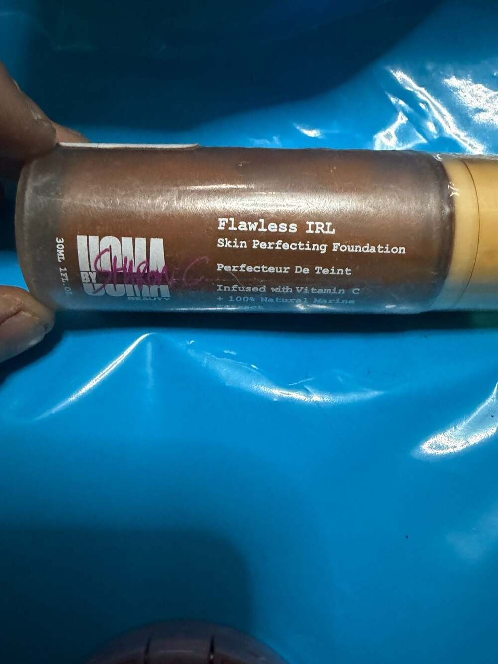 #208 Uoma Beauty by Sharon C.Foundation Brown Sugar T3, 1 flOz.
